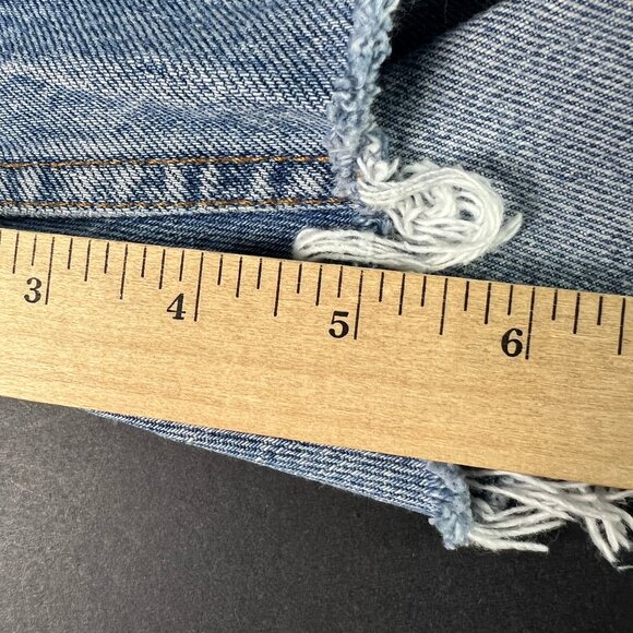 VTG 90s Levi's Jean Short Men 31* 501 Blue Distressed Cut Off Denim Jorts Tag 34 - Picture 12 of 16